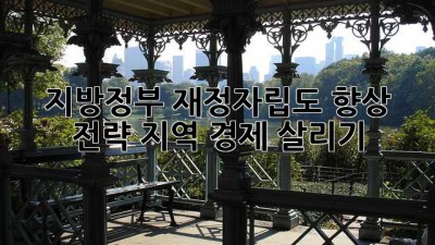 지방정부 재정자립도 향상 전략: 지역 경제 살리기